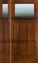Craftsman Exterior Door with 1 sidelite AC 401