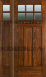 Craftsman style door and 1 sidelite AC 901