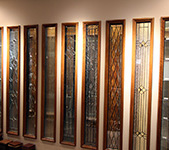 exterior mahogany door glass showroom