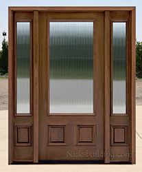 Affordable front doors Model 200 with Iron Classic Glass