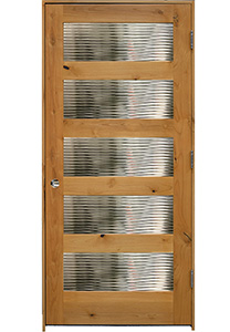CL-18661 custom glass single doors