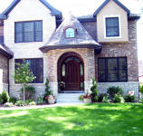 round top mahogany door