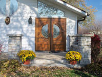 double door wood