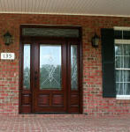 Front mahogany door
