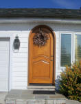 round top wood door