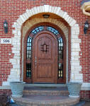 round top alder door