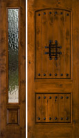 SW83 8' with SW100 Flemish Glass Sidelite