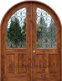 The Barcelona Rustic Double Arched Door