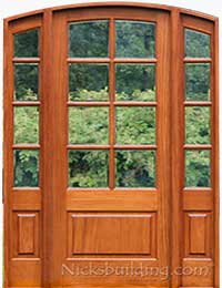 Sunrise Arched French Doors with Sidelights