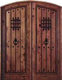 The Tuscan Rustic Double Arched Door