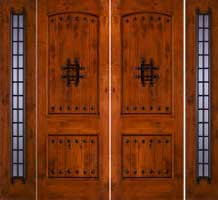 Rustic alder door