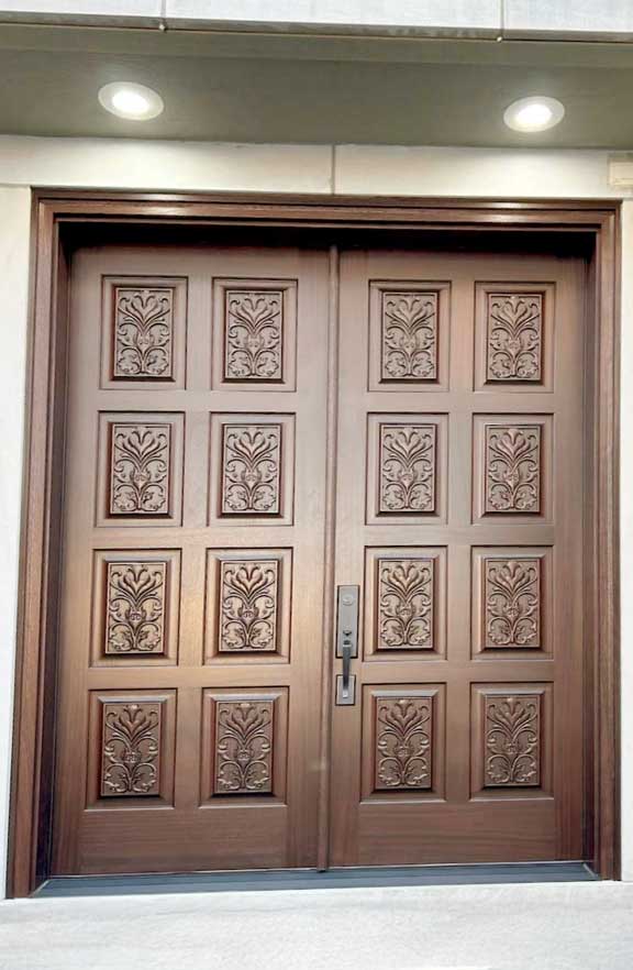 Hand Carved Exterior Wood Doors