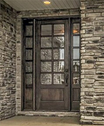 10-Lite exterior door grey finish