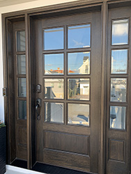 8 lite mahogany entry door