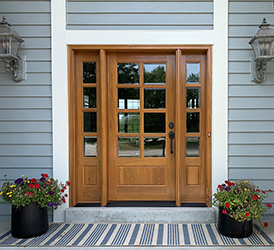 8 lite exterior door Natural Finish