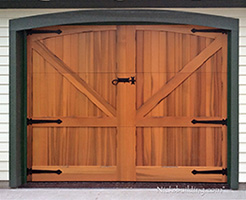 Clear Cedar Overhead Doors