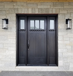 Craftsman Doors with Ebony Finish
