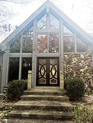 A Frame wiht Modern Door