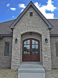 exterior mahogany arched top double doors