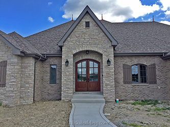 exterior wood arched top double doors