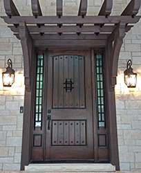 Knotty Alder Wood Door application