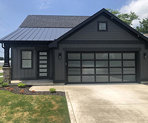 Shaker Glass Entry Door in Black
