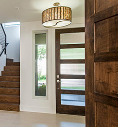 modern shaker doors with reeded glass
