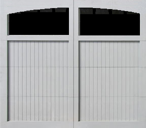 pg garge doors arched 2 lites