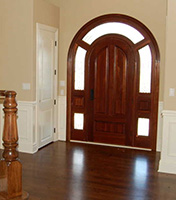 exterior round top doors with glass