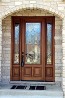 Mahogany Door Installation - Bloom