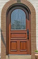 arched entry door