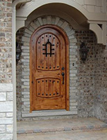 rustic arched exterior door in Frankfort, IL