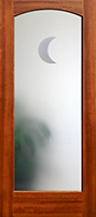 801 frosted moon glass mahogany interior glass door