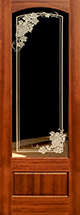 801 frosted glass interior door with grape leaves