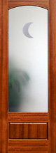 model 801 frosted glass Moon interior door