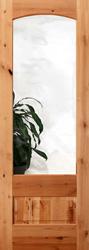 knotty alder interior clear glass doors