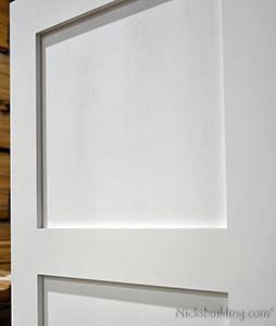 paint grade interior doors angle view