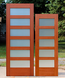 modern 5 lite interior glass doors