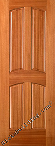 4 panel mahogany fire doors