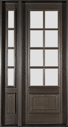 Affordable Mahogany Farmhouse Door with Flemish Glass