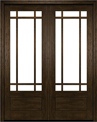 9 lite prairie double door