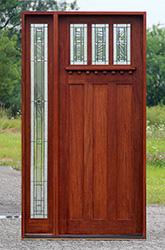 Arts and Crafts Door with Art Glass