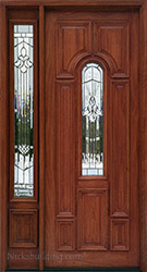 exterior door with 1 sidelite and pretty beveled glass