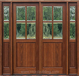 N 4-Lite Clear Beveled Glass