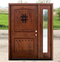 single door with active sidelite