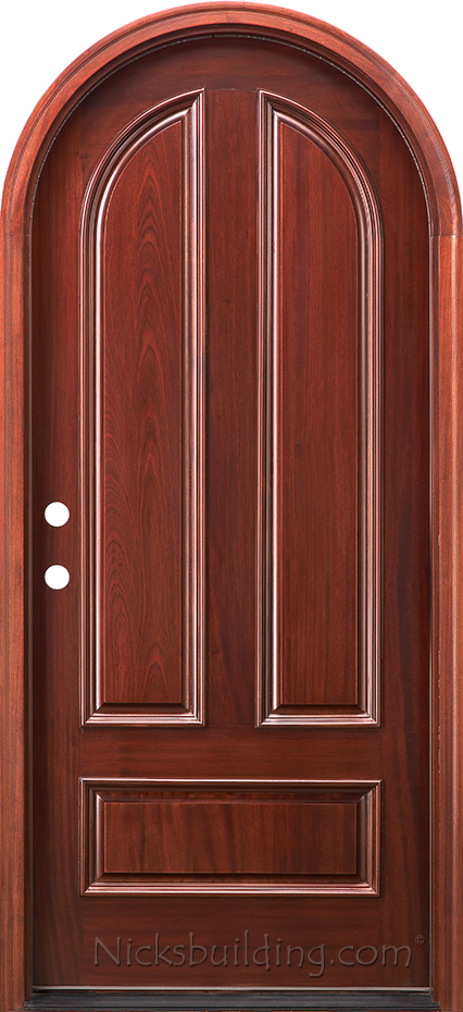 arched top exterior round top door 