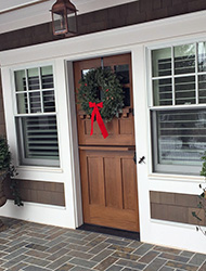 Custom Exterior Dutch Door with Shelf