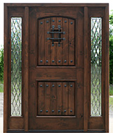 English Tudor Style Glass enhances the Rustic nature of the 8' 0" Rustic SW-83