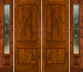 SW-66 double doors with Sierra Glass sidelights
