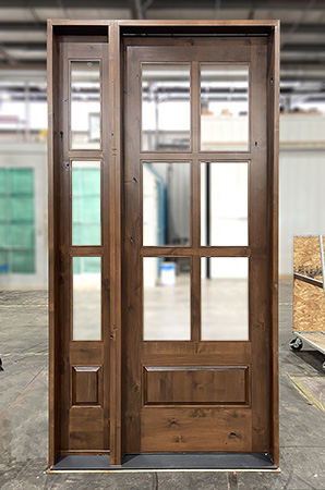 sw 6-lite knotty alder french doors